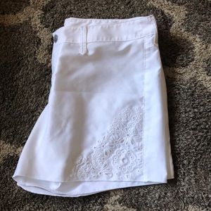 Athleta white board shorts